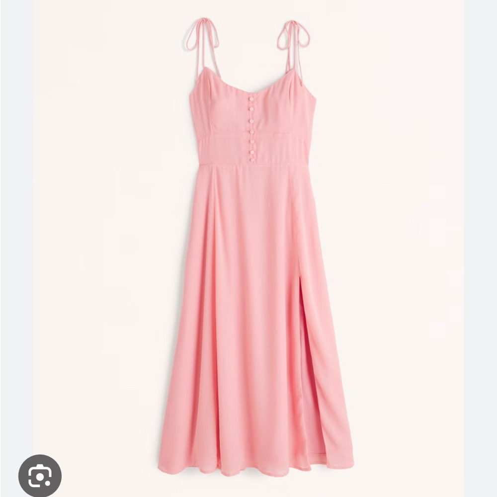Abercrombie Tie Strap Midi Dress, XL-Tall